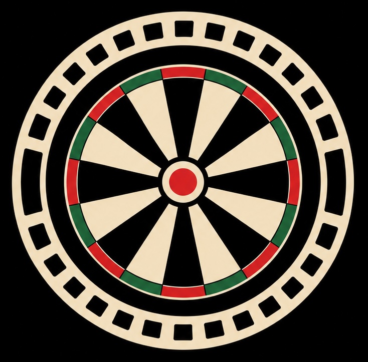 Box Office Bullseye dartboard